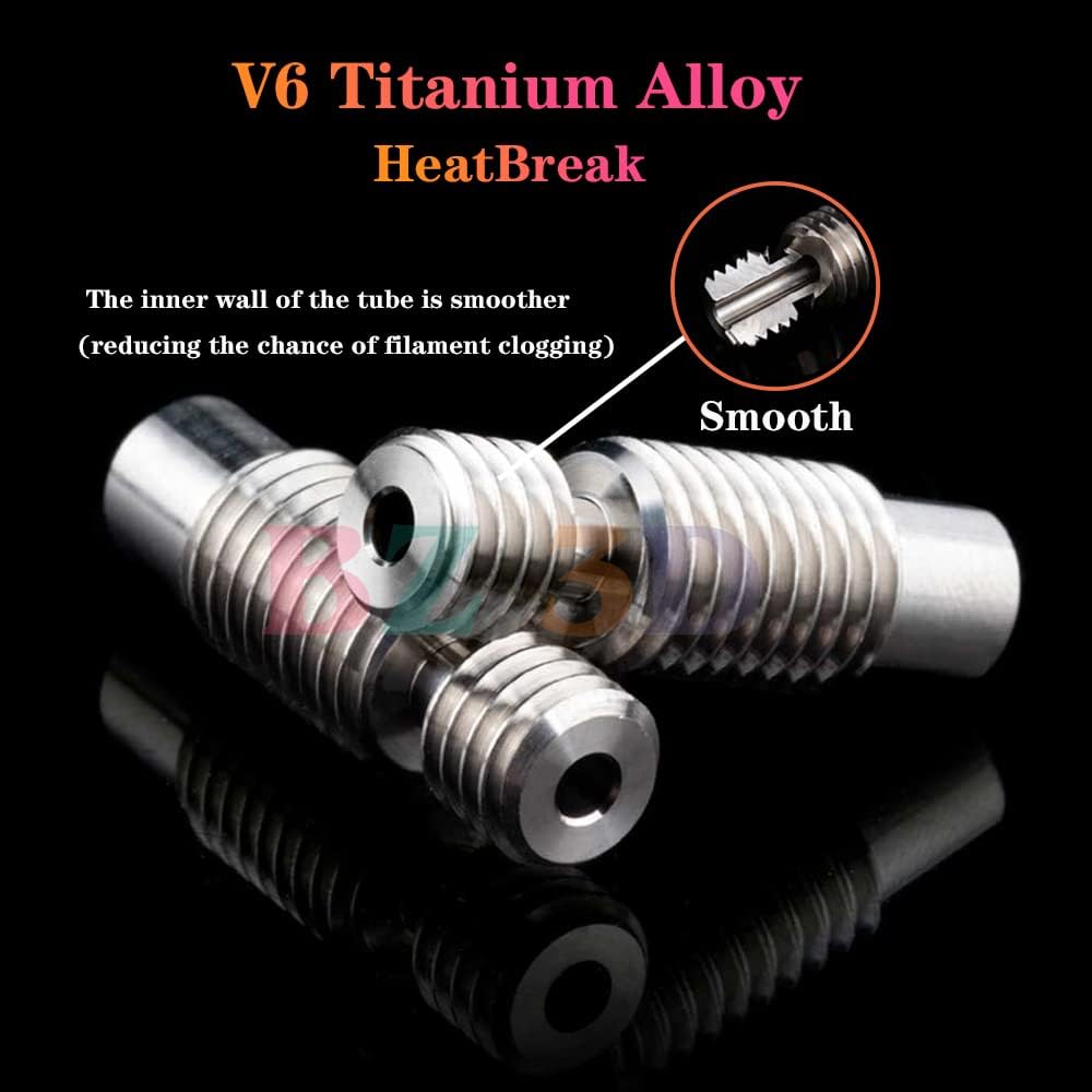 V6 Volcano All Metal Hotend Full Kit,24V 40W Direct & Bowden J-Head Hotend,Brass Nozzle 0.4,Titanium Alloy Heatbreak