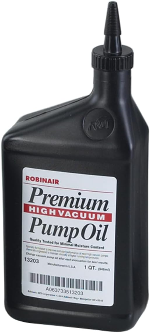 Robinair 13203.0 Premium High Vacuum Pump Oil - 1 Quart