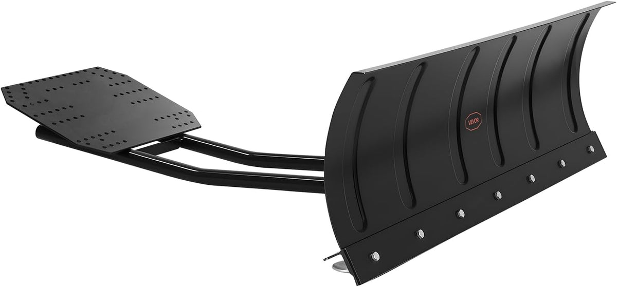 Snow Plow Kit, 48in Universal Snow Plow Attachment, Height & Left-Right Adjustable, Quick to Detach, Steel ATV Scrape