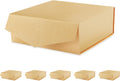 6 Kraft Gift Boxes with Magnetic Lids for Present,9x9x3.4 Inch