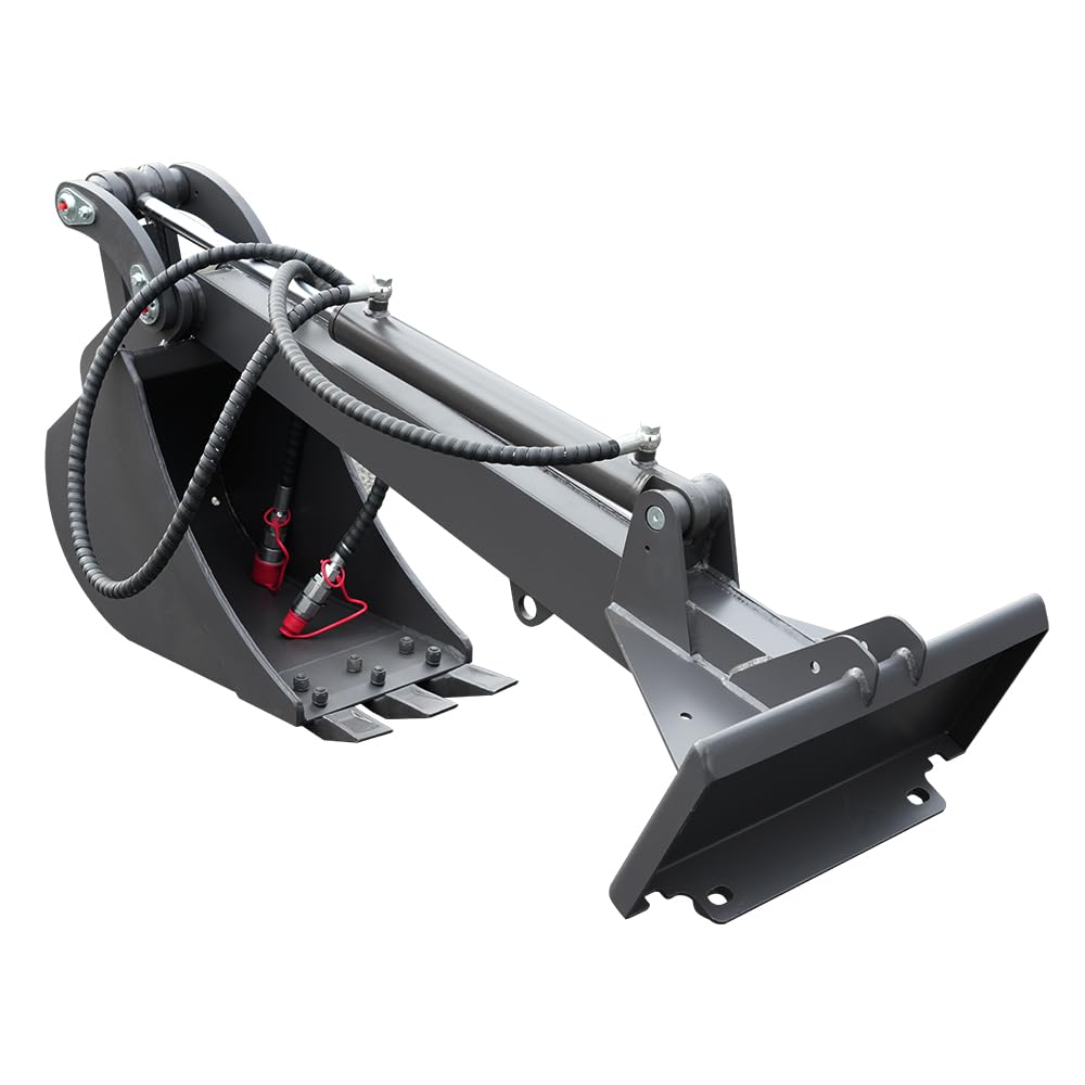 Mini Skid Steer Backhoe Arm Attachment, Rigid Digger Extension