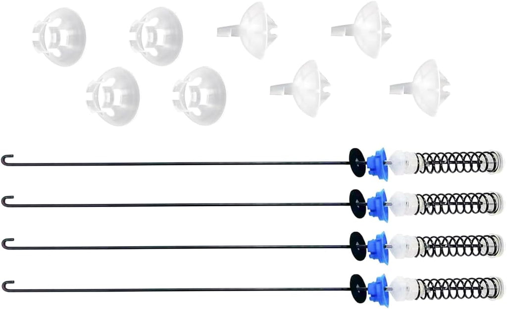 Upgraded Washer Suspension Rod Kit Replacement for Whirlpool WTW4655JW1 WTW4655JW2 WTW4850HW0 WTW4850HW1 WTW4850HW3 WTW4855HW0 WTW4855HW1 WTW4855HW2 WTW4855HW3 WTW4950HW0 WTW4950HW1 WTW4950HW2