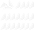 Triangle Glass Corner Protector 0.31 x 1.38" Plastic Clear 60Pcs