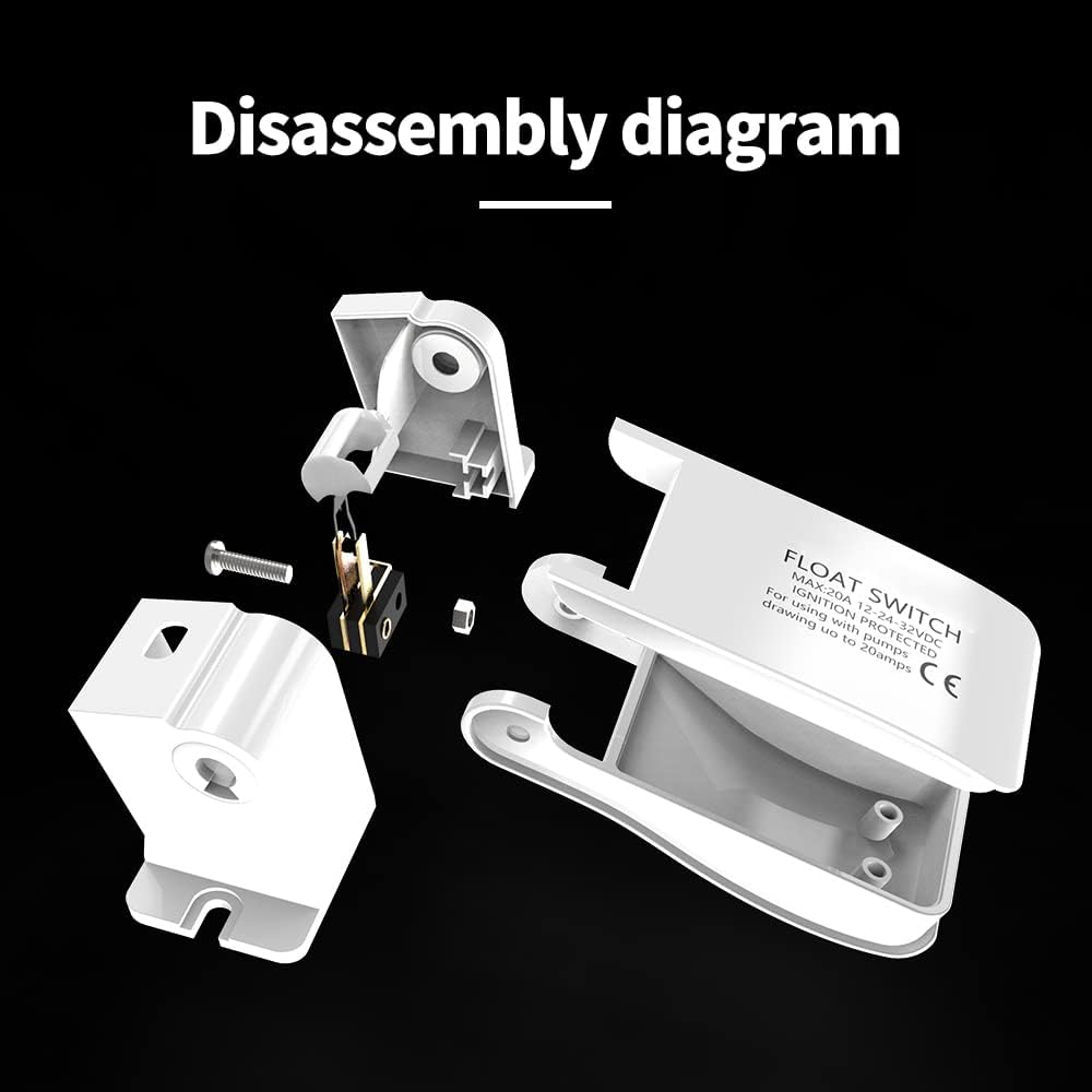Automatic Bilge Pump Float Switch, DC 12V/24V/32V