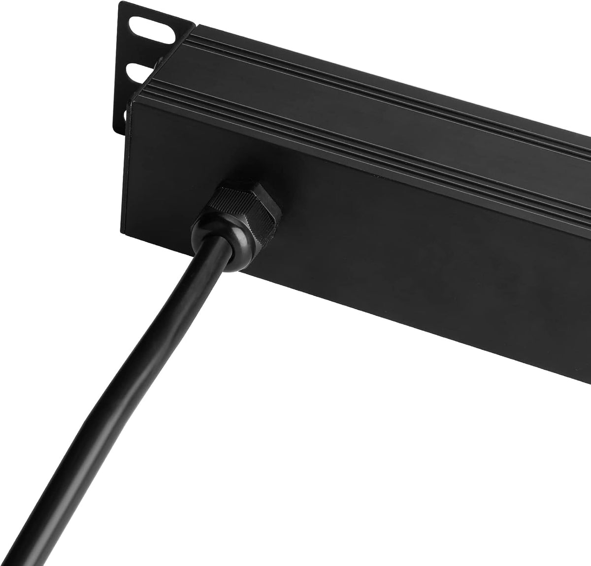 Power Strip Surge Protector Rack-Mount PDU, 8 Right Angle Outlets Wide-Spaced, Mountable Power Strip Heavy Duty for