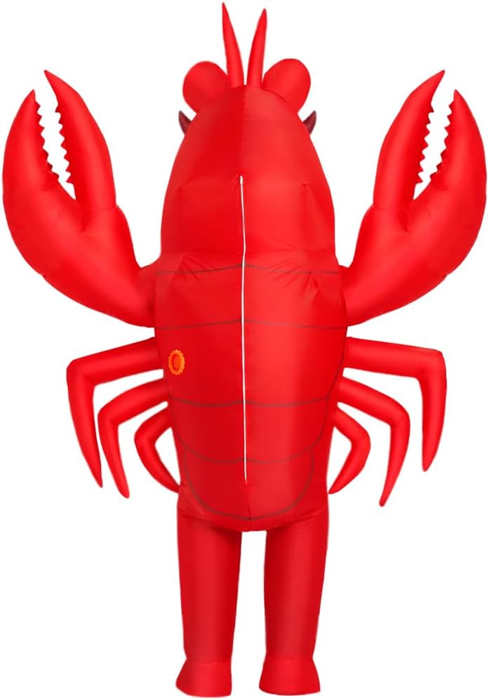 Inflatable Lobster Costume Adult, Inflatable Costume For Adult, Blow Up Crawfish Costumes Women/Men for Funny Party