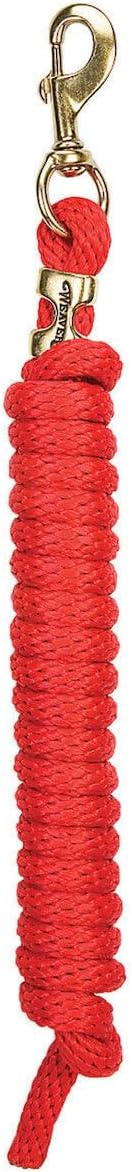 Poly Horse Lead Rope, 5/8 in x 10 ft, Brass 225 Snap