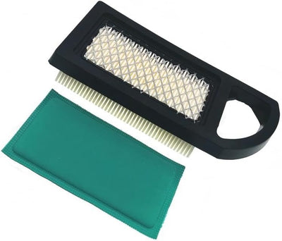 697152 Air Filter Short Type Replace BS 613022 695643 697775 698143 797007 794421 OEM Air Cleaner Cartridge with 697292 Pre Filter Fits Lawn Mower