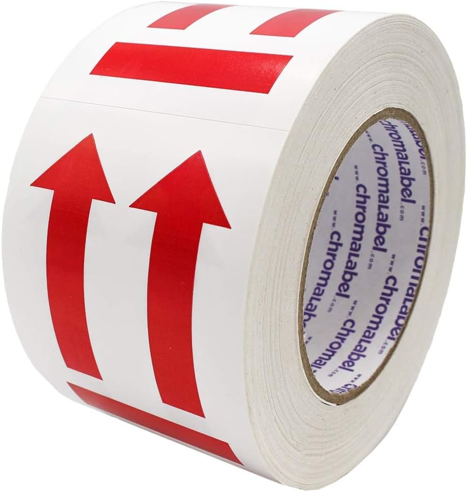 This Side Up Labels, 3 x 4 Inch, 500/Roll