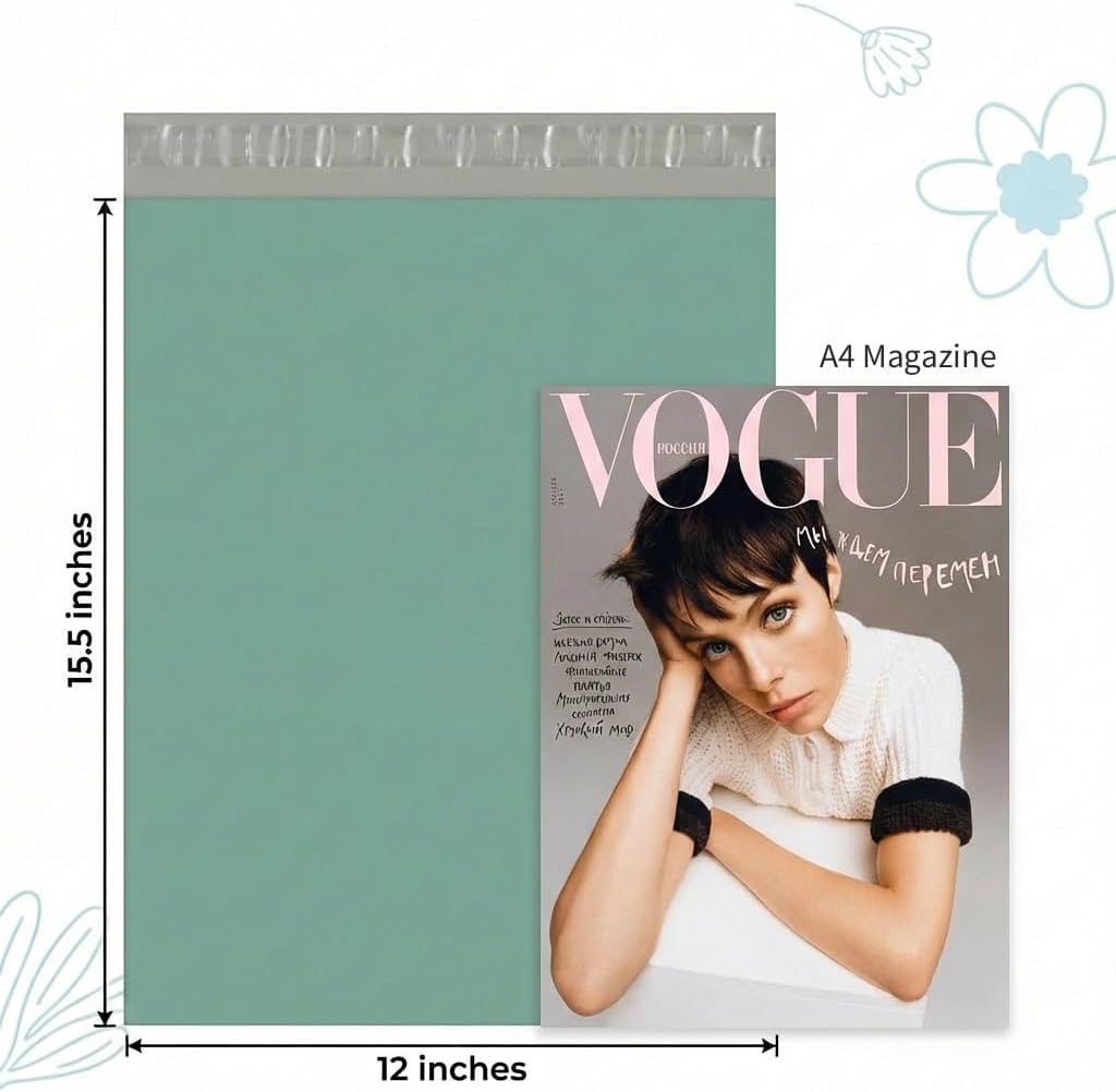 Poly Mailers Medium Shipping Bags for Clothing 12x15.5 50Pack