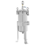 Stainless Steel Bag Filter Housing Solid-Liquid Separation Tool (1" NPT)
