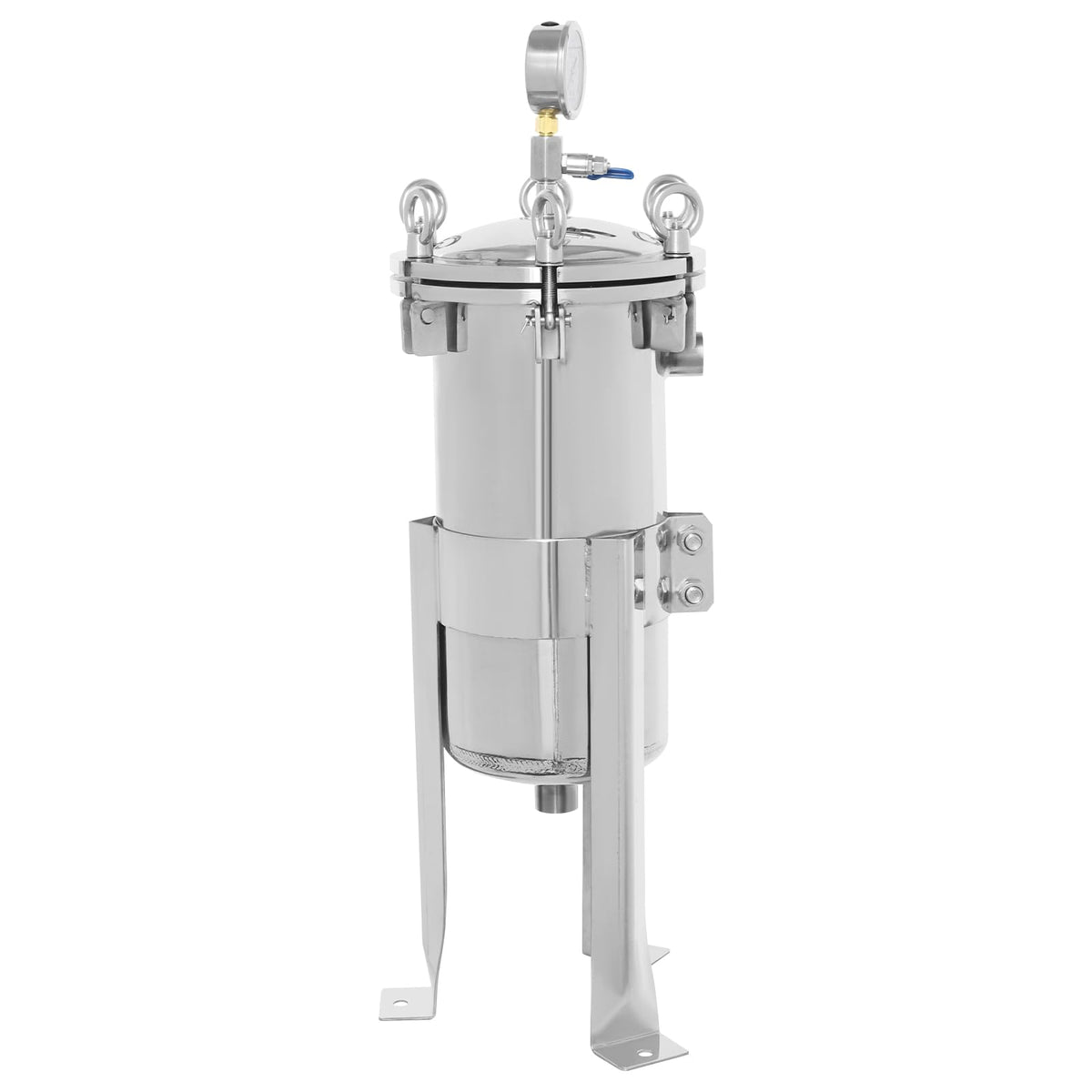 Stainless Steel Bag Filter Housing Solid-Liquid Separation Tool (1" NPT)