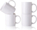 White Coffee Mugs Set of 4, 12 oz Ceramic Coffee Cups