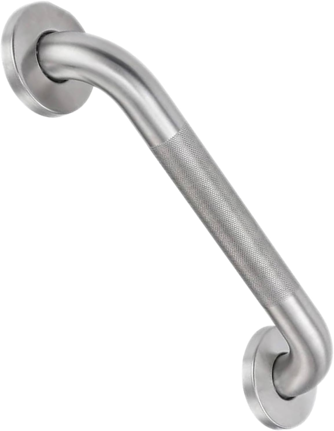 12 Inch Shower Grab Bar for Seniors,1.25'' Diameter 304 Stainless Steel Heavy Duty Anti-Slip Bathroom Safety Handicap