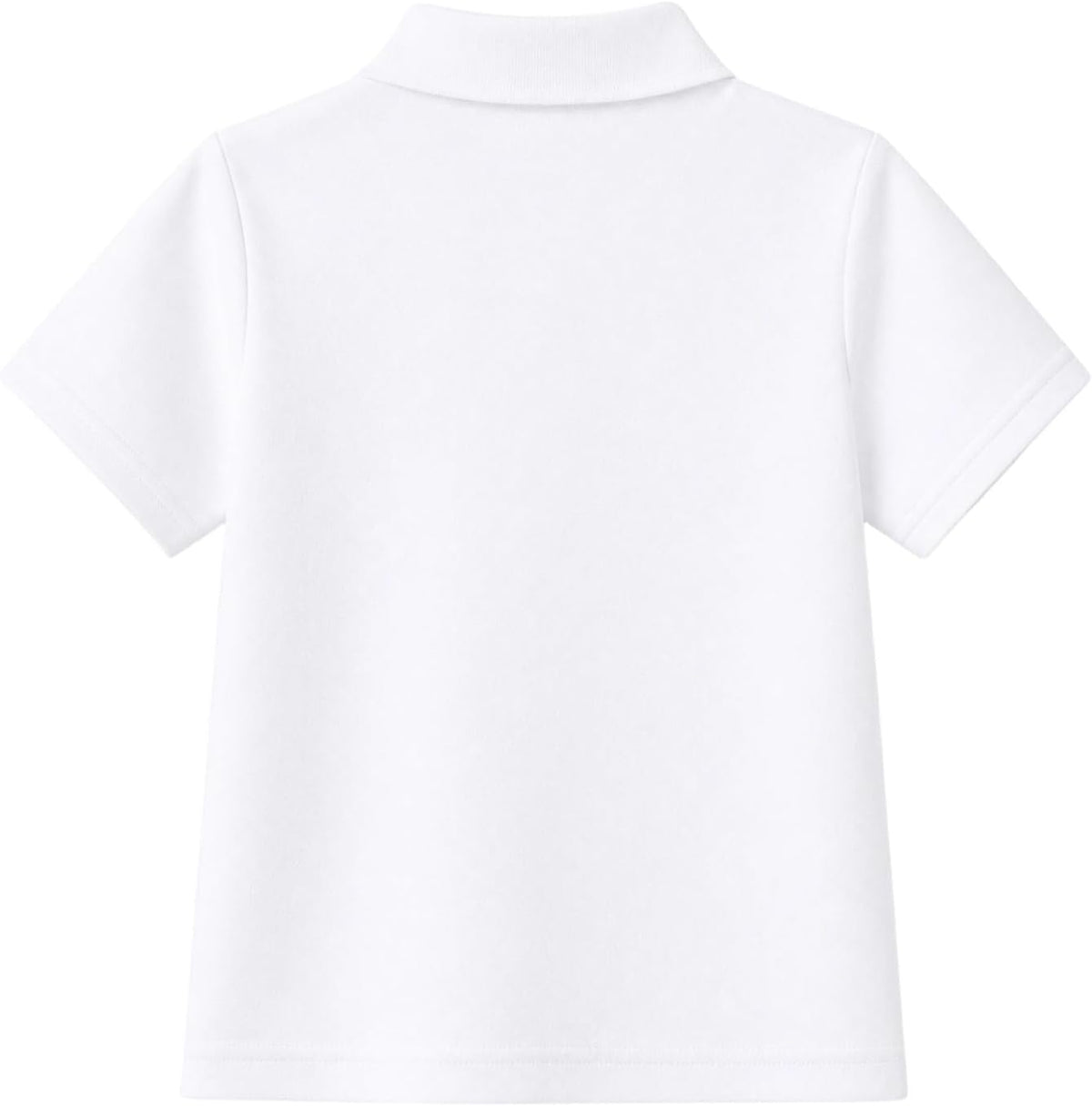 Boys Polo Shirts School Uniform Cotton Blend Collared Tops Kids | Soft cotton blend fabric, breathable and durable