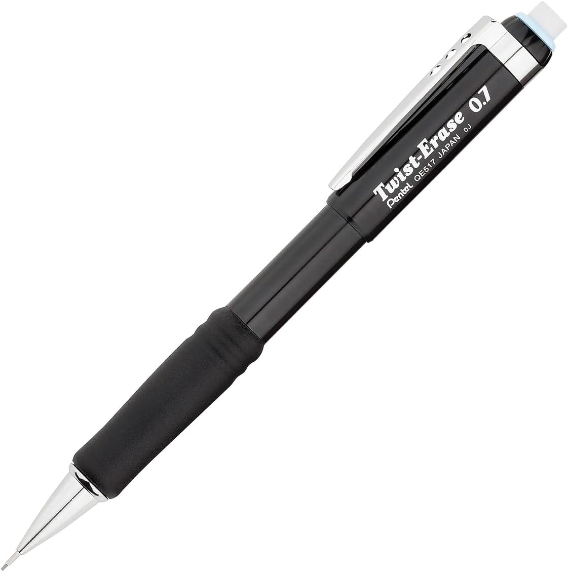 Twist-Erase III Mechanical Pencil, (0.7mm), Assorted Barrel Colors with 2 Eraser Refills, Pack of 2 (QE517BP2)