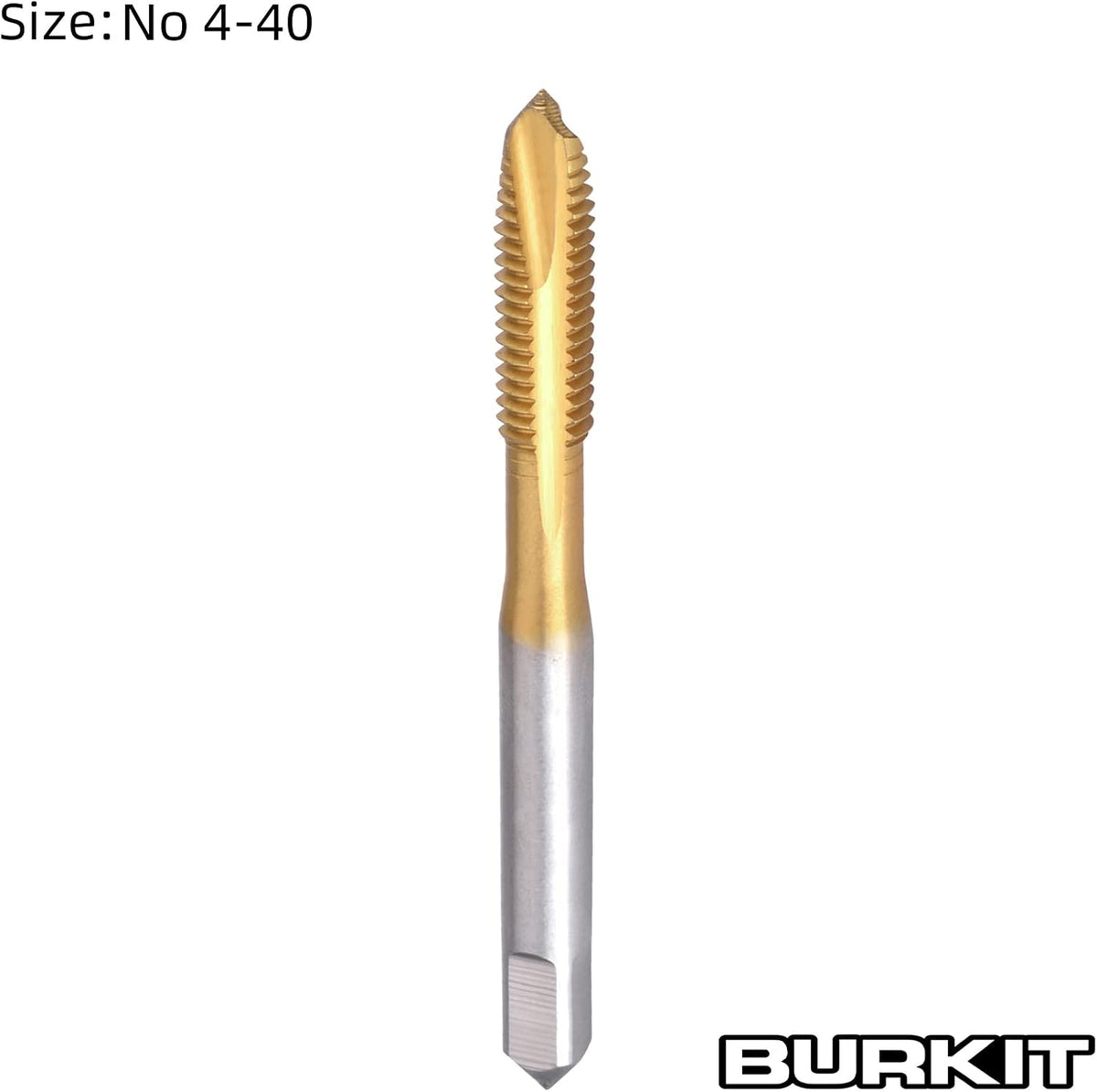 Burkit No 4-40 UN Titanium Coating Spiral Point Tap