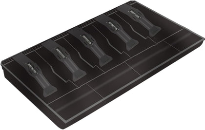 Cash Register Drawer for Money Storage, Cash Tray with 5 Bill/4 Coin Compartments for Supermarkets, Shops, Hotels