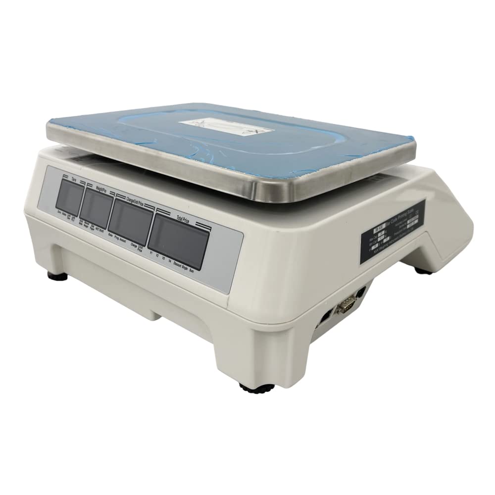 Digital Price Computing Scale Thermal Printer 110V Five-Window Without Pole 30kg/66lb W/400 Sheets Thermal Label