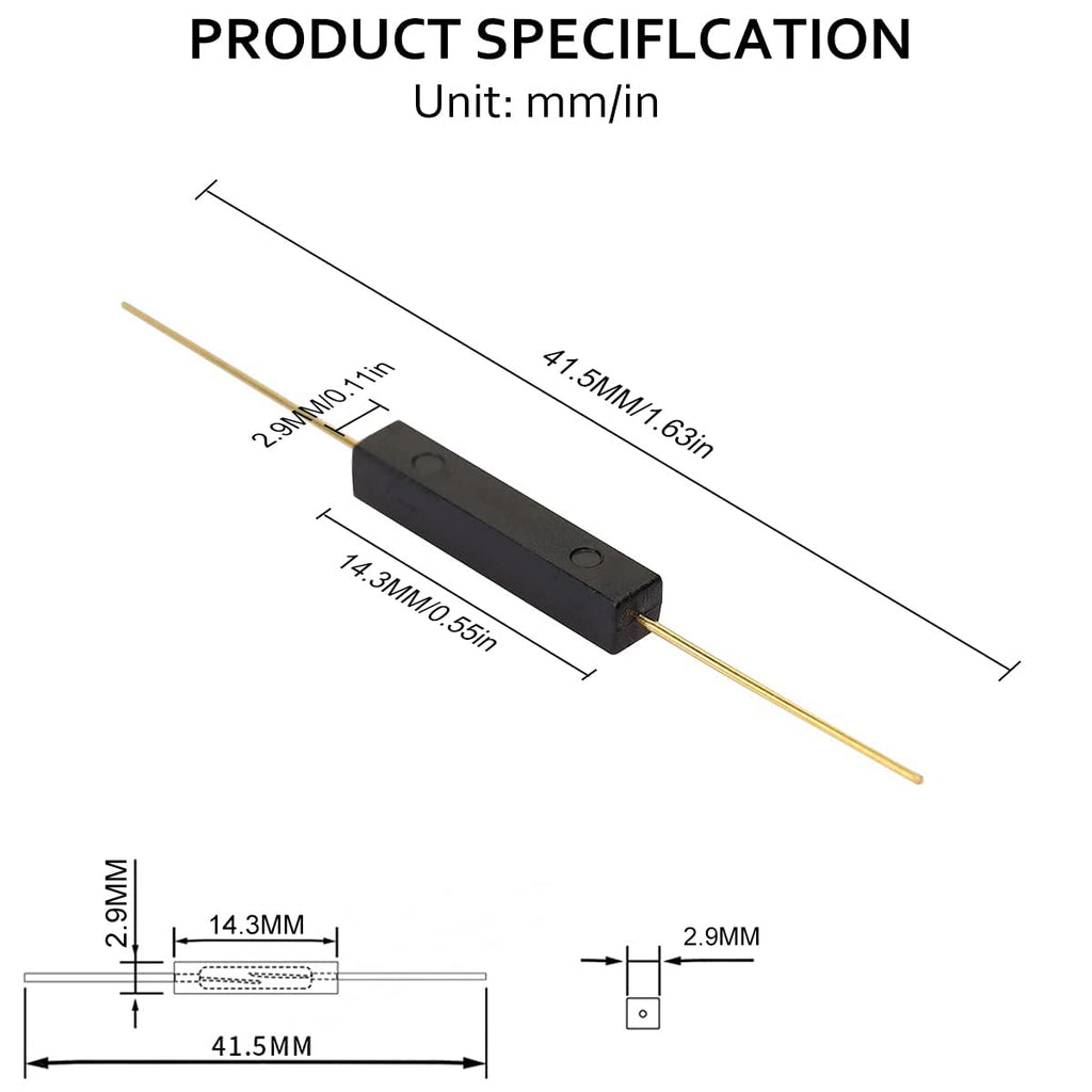 Reed Switch GPS-14A 14mm Plastic Anti-Interference Normally Open Magnetic Control Switch 10PCS