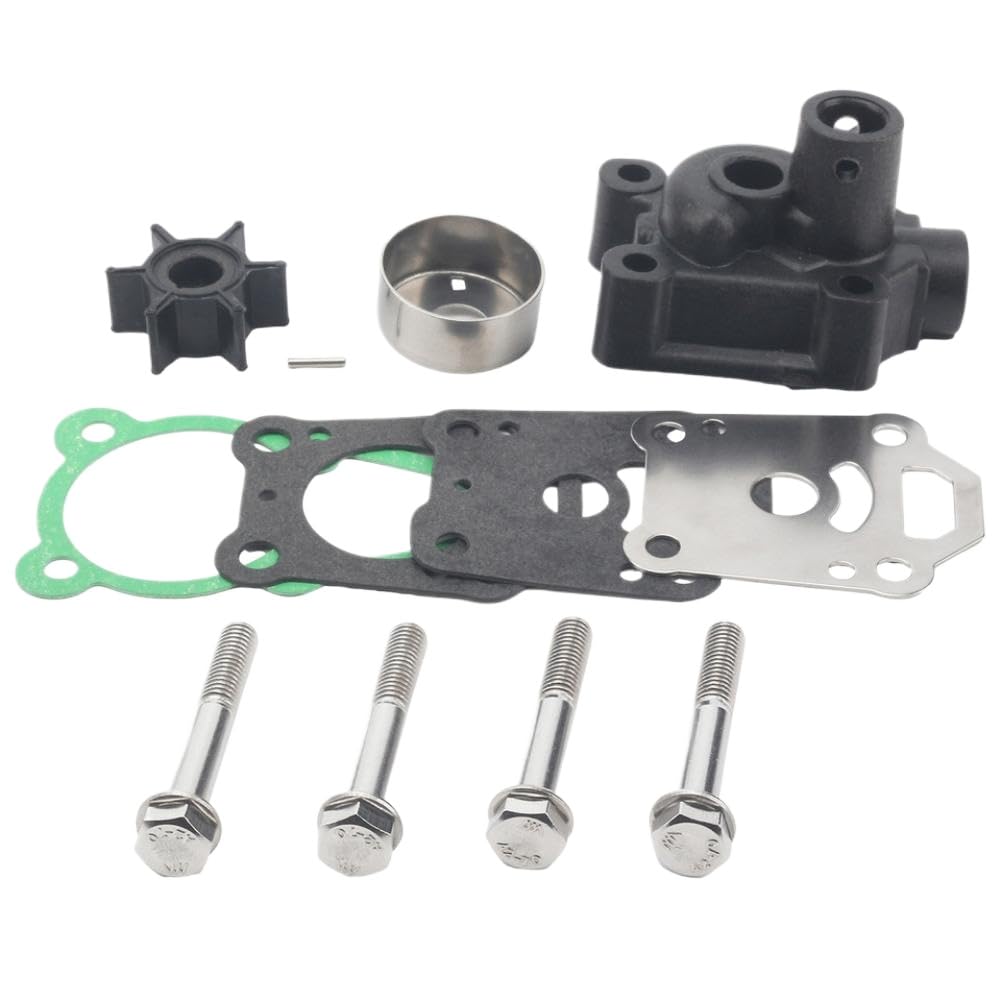 Prundevyx Water Pump Impeller Housing Kit Compatible with Mercury 4 5 6 HP