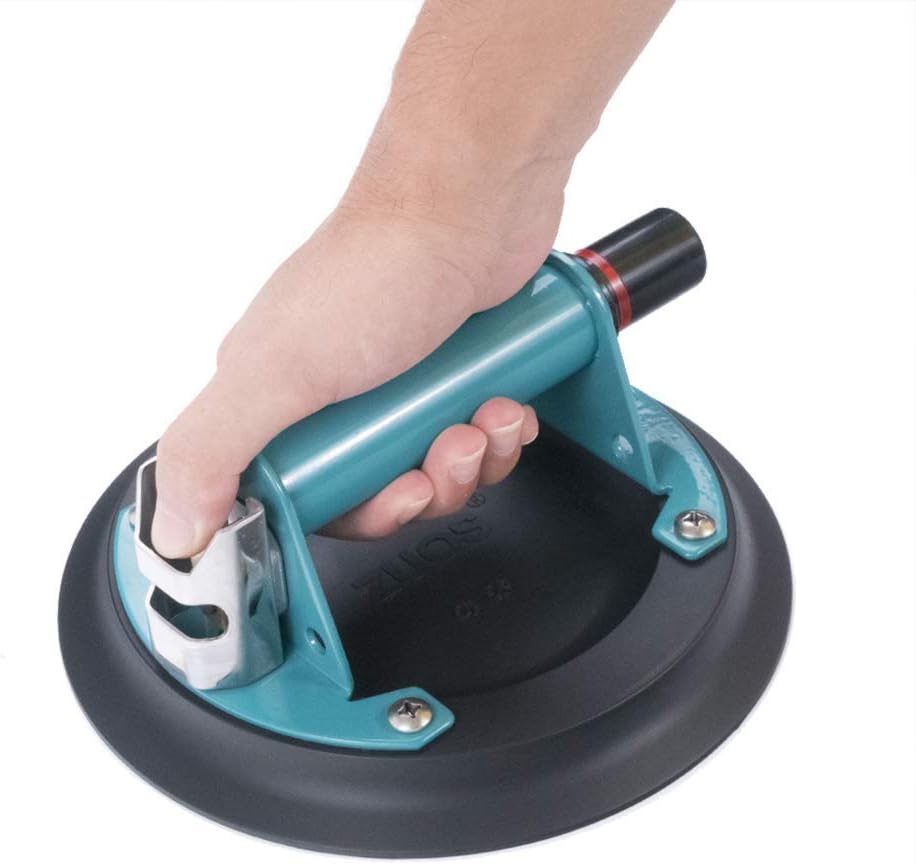 8" Glass suction cup for Granite & Glass Lifting, Vacuum Suction Cup Vacuum Lifter with Metal Handle and ABS