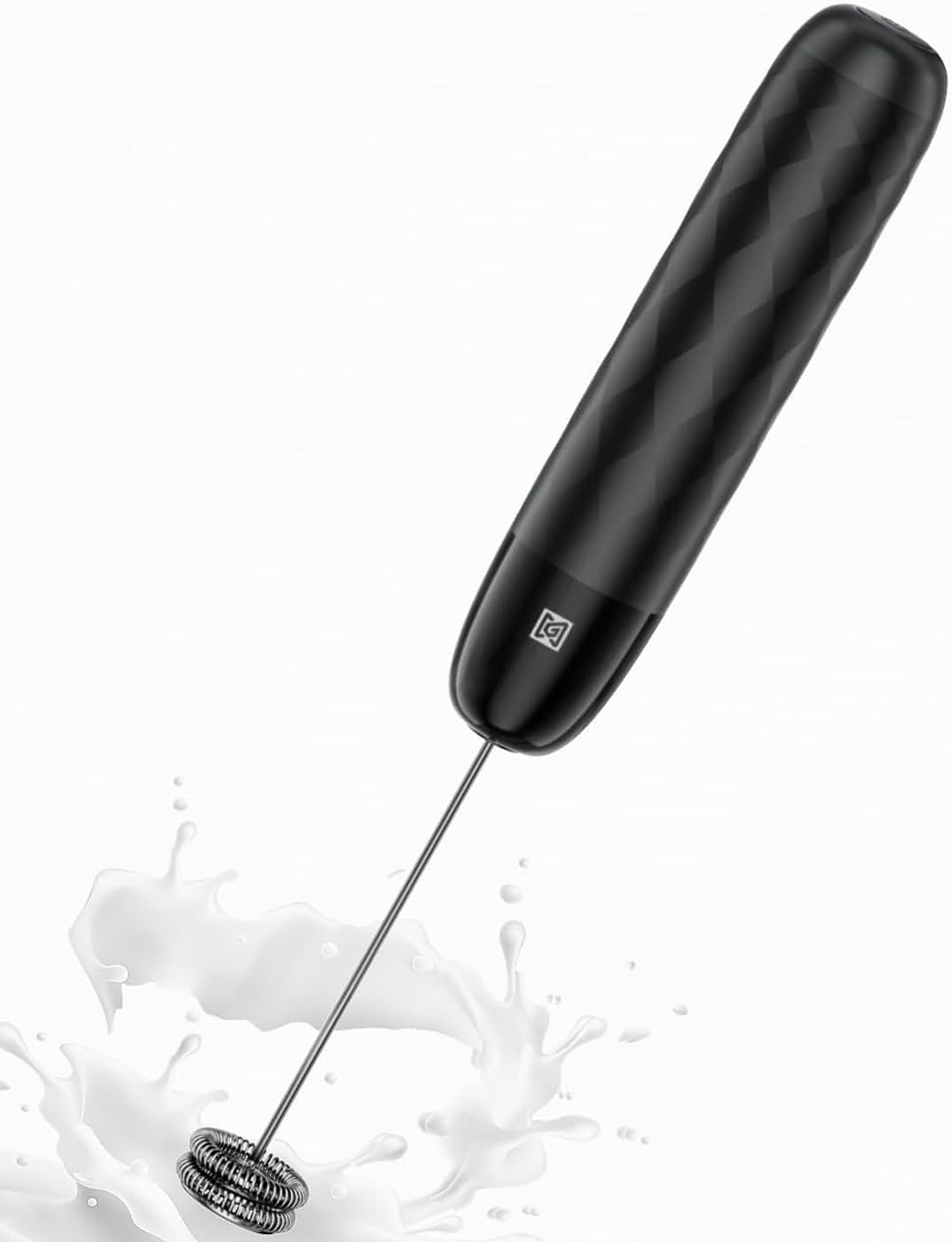 Rechargeable Milk Frother, LunaFro Mini with Detachable Wand | 8000RPM Turbo Motor, 1200mAh lithium battery, Compact