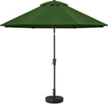 10FT Patio Umbrella Outdoor 8 Ribs Table Umbrella(Forest Green)