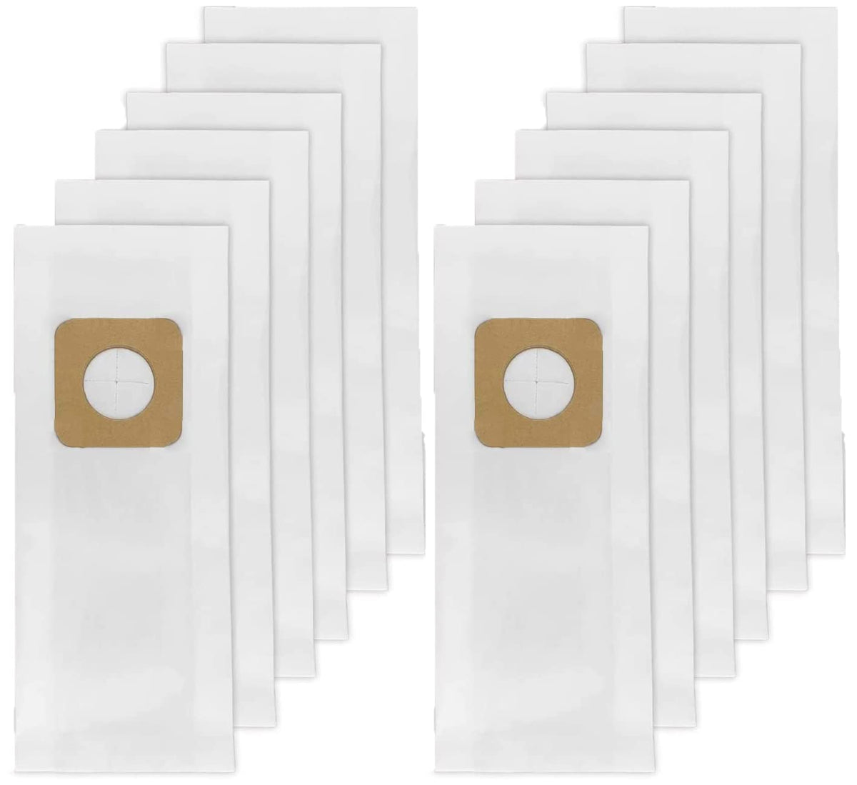 LEFITPA Replacement 12-Pack PU-2 Vacuum Bags for Panasonic and Sharp Upright U U-3 U-6
