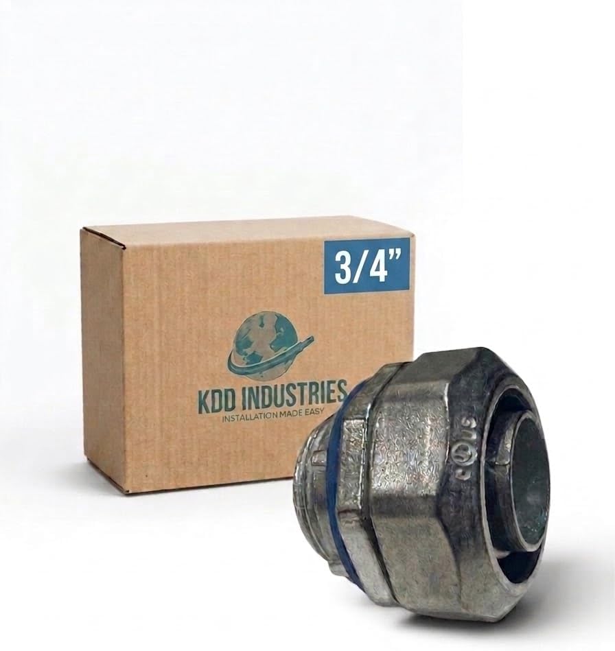 Liquid Tight Connector 3/4" 20 Pack metalic
