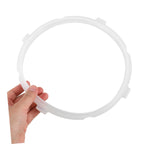 Silicone Pressure Cooker Gasket Replacement Seal Ring, White Leakproof Lid