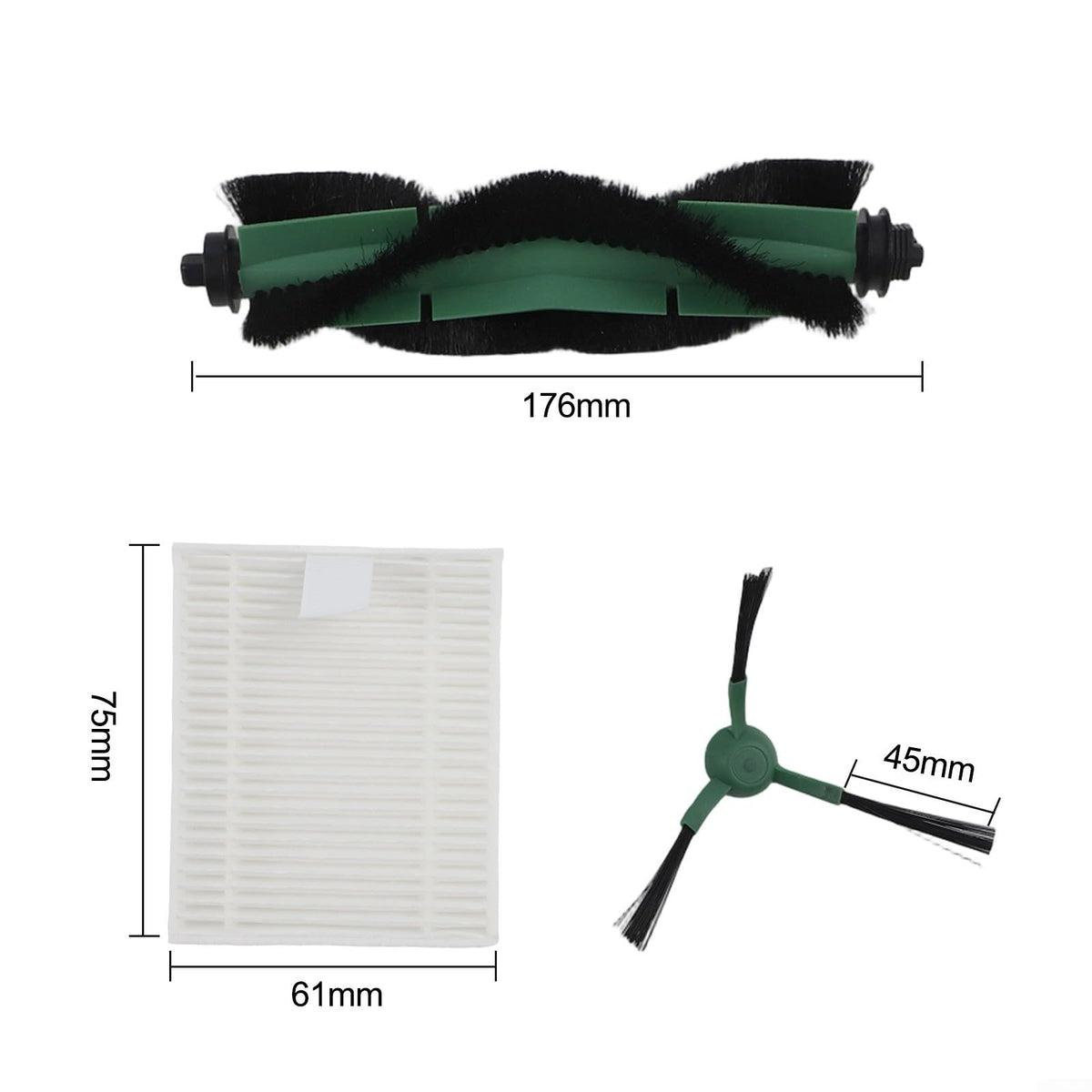 Corner Cleaning Side Brush Set for Roomba 105 for combo Corner(A)