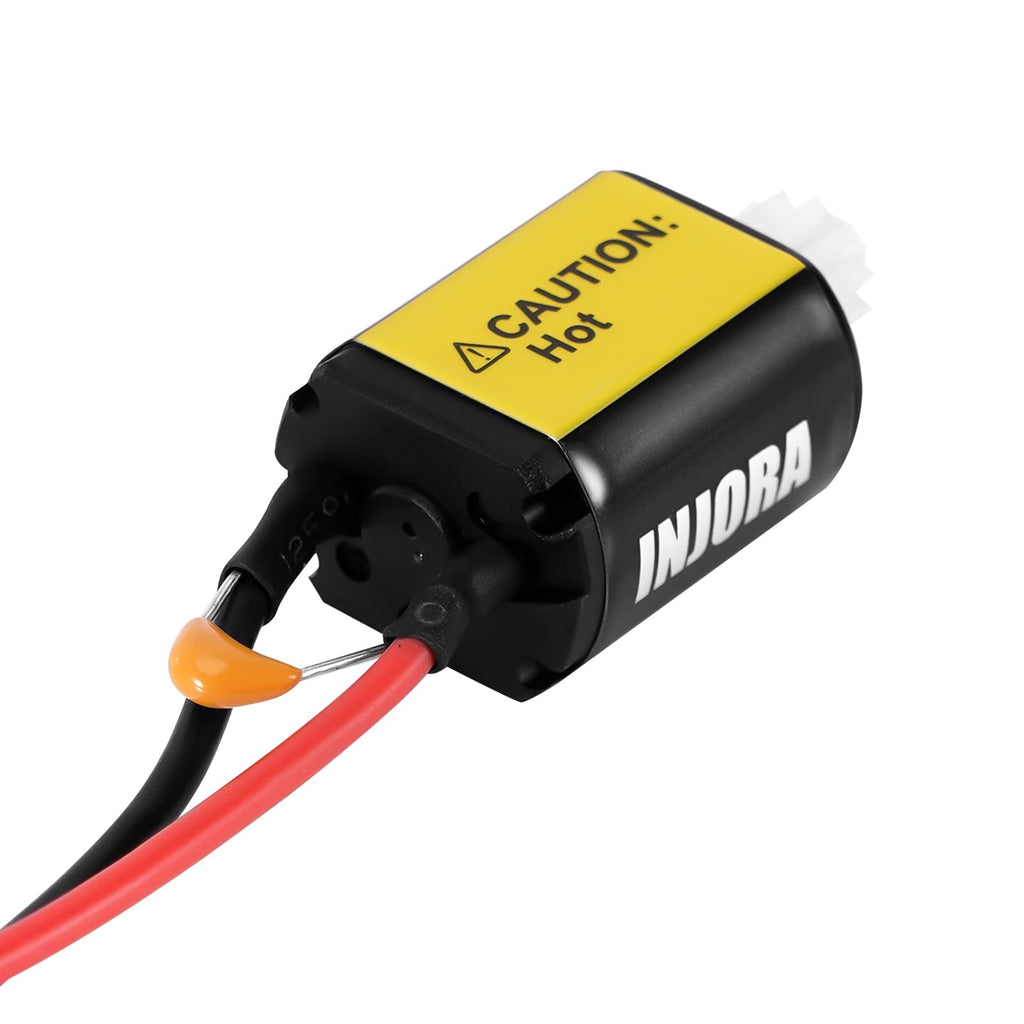 INJORA 030 Brushed Motor with Mount for Losi Micro-B Micro-T, 45T(Plastic Pinion)