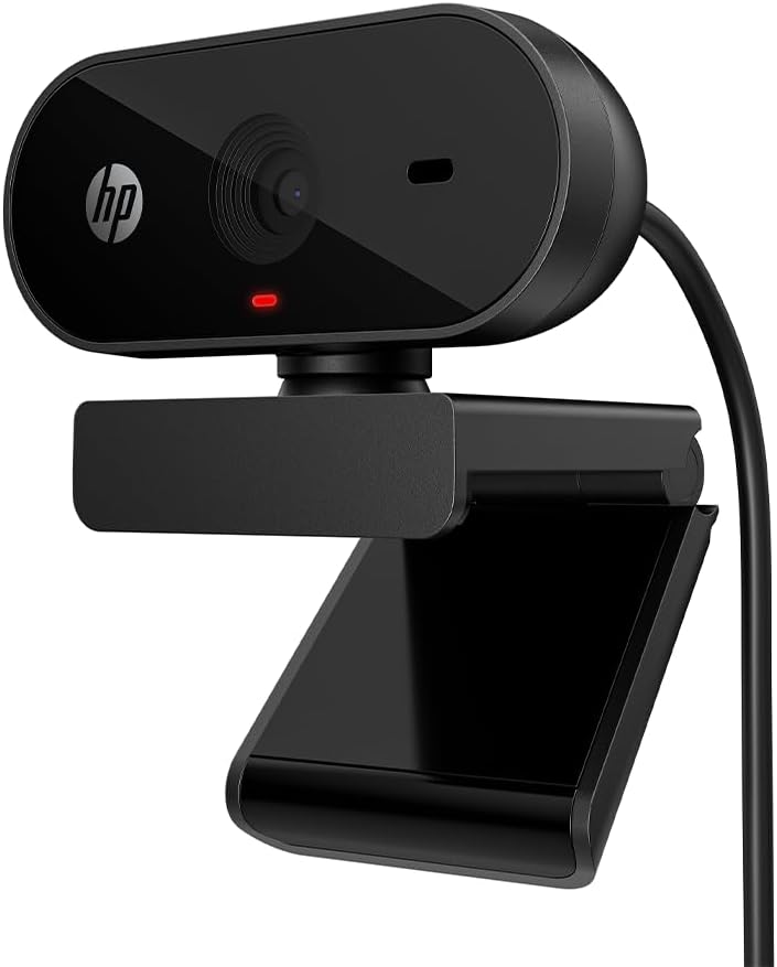 HP 320 FHD Webcam - USB-A Computer Camera with Mic & Privacy Cover - for Desktop, Laptop, & Chromebook - 1080p