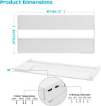 2 Pack 2x4 LED Troffer Light,4CCT 5WAAT Selectable,ETL&DLC Listed