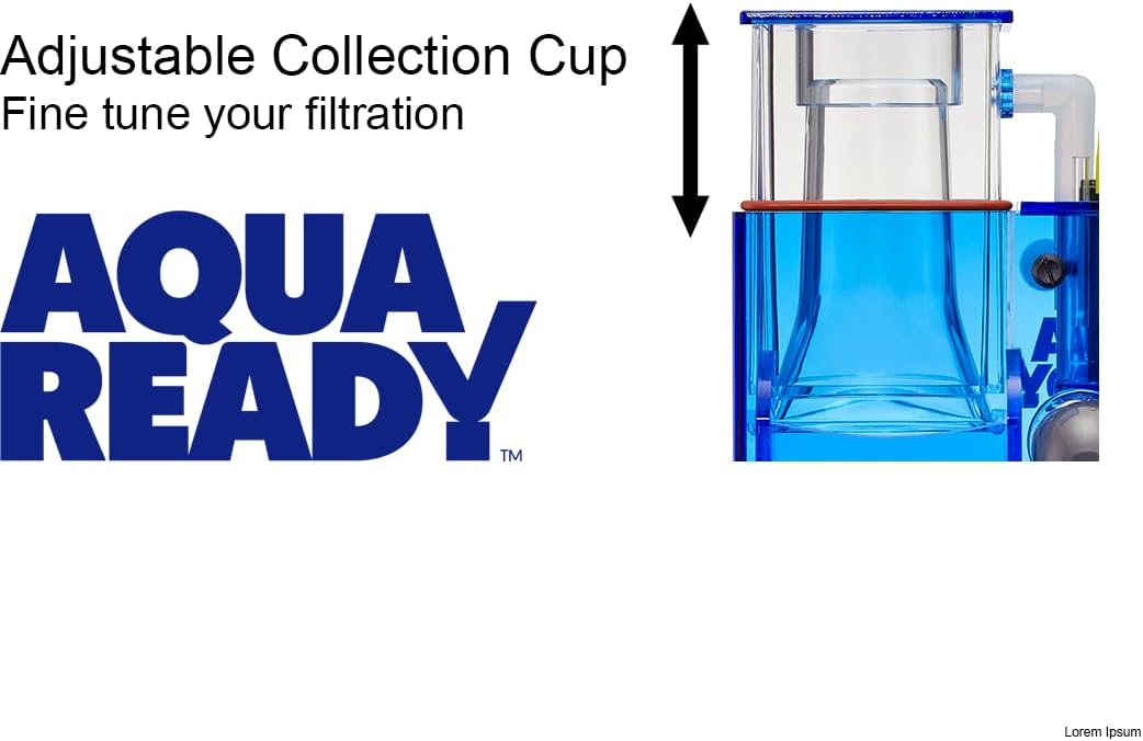 Hang On Back Protein Skimmer for Saltwater Aquariums HOB-1.5, Up to 75 Gallon Fish Tank Filtration, Hang On External