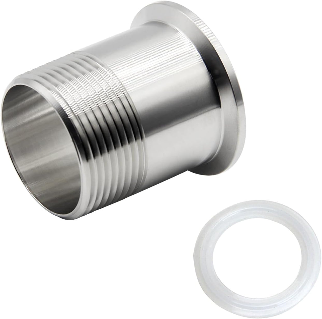 Sanitary Pipe Fitting 1-1/4" NPT Male Thread x 1.5" Tri Clamp