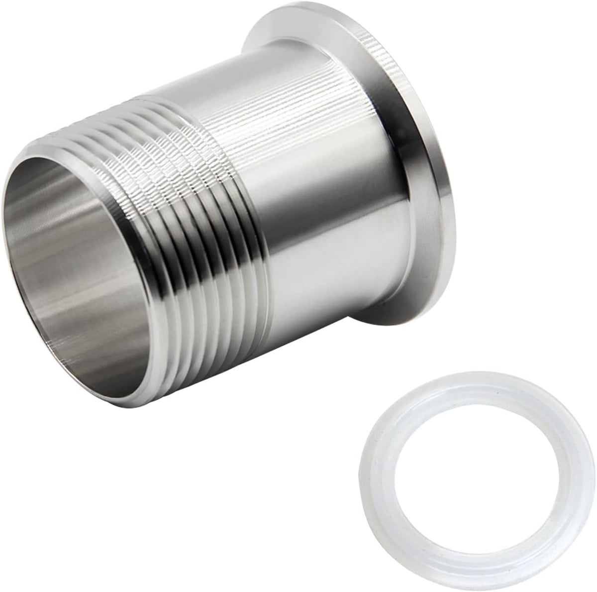 Sanitary Pipe Fitting 1-1/4" NPT Male Thread x 1.5" Tri Clamp