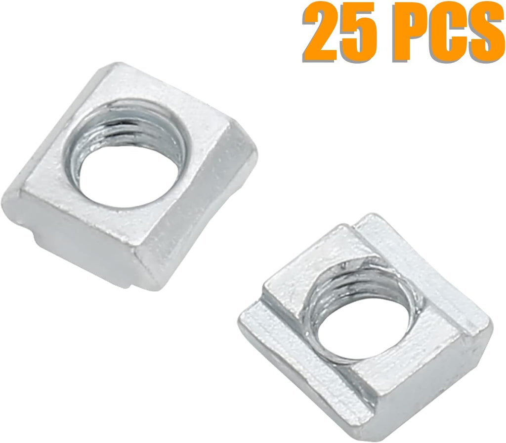 25Pcs M6 Slide T Nut 2020 Extrusion Slot 6mm