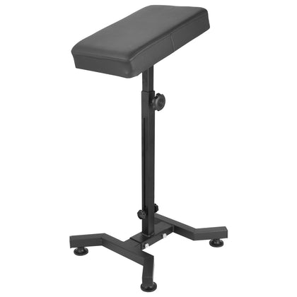 Tattoo Armrest Stand, Tattoo Arm Rest Stand Adjustable, Tiltable Thickened Black Leather Cushion, Stable Four Corner
