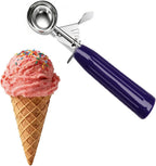 TOPKITCHEN Commercial-Grade Ice Cream Scoop 0.75 oz, 18/8 Stainless Steel Cookie Scoop with Plastic Handle, Portion
