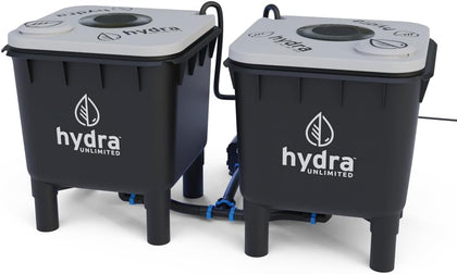 Hydramax Home Deep Water Culture Hydroponic System with Pump and air circulators for Indoor Growing of Vegetables