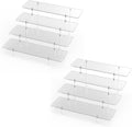 4 Tier Acrylic Display Riser Stand, Clear Perfume Organizer, Cupcake Stand | Ture 4-Tier Dessert Display for Party
