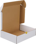 12x9x4 inches Shipping Boxes Set of 1, White Corrugated Cardboard Mailer Box for Packing, Mailing, Small Business