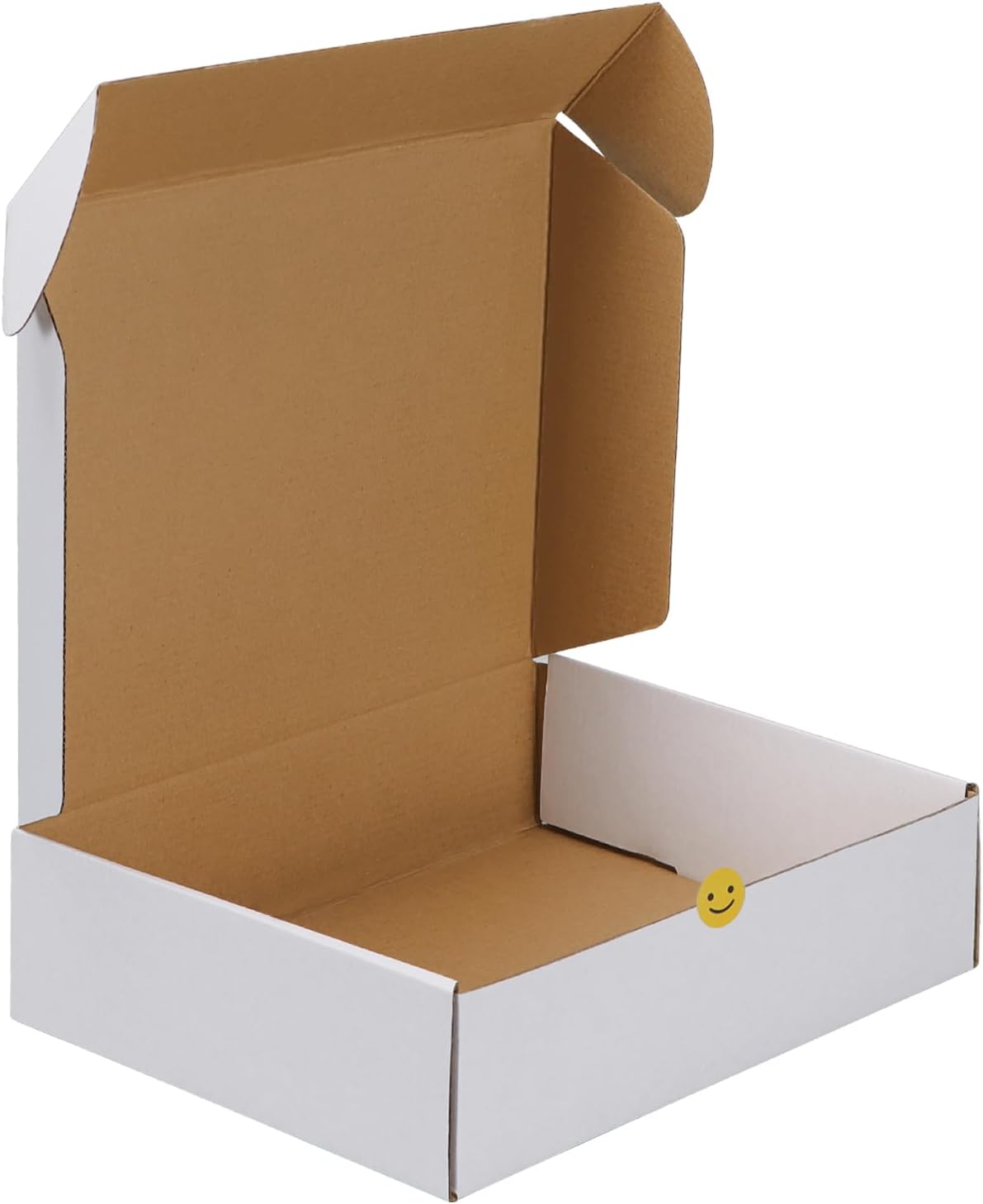 12x9x4 inches Shipping Boxes Set of 1, White Corrugated Cardboard Mailer Box for Packing, Mailing, Small Business