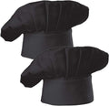 Chef Hat Set of 2 Pack Adult Adjustable Elastic Baker Kitchen Cooking Chef Cap