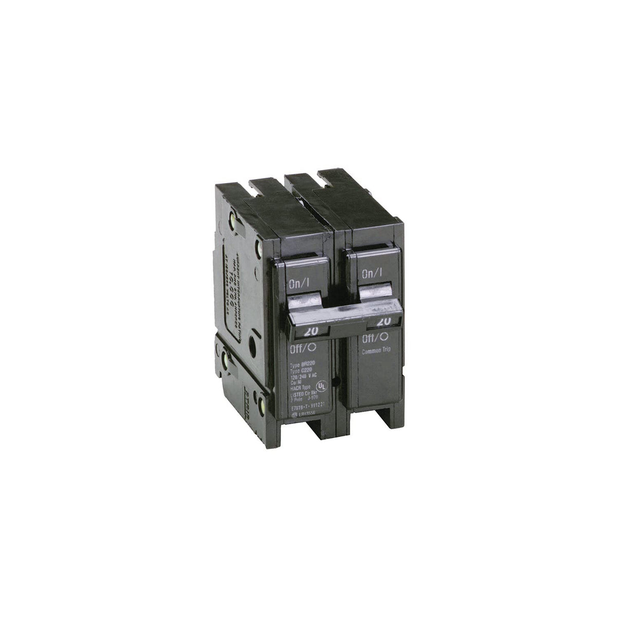 Eaton BR220 20 Amp Double Pole Circuit Breaker