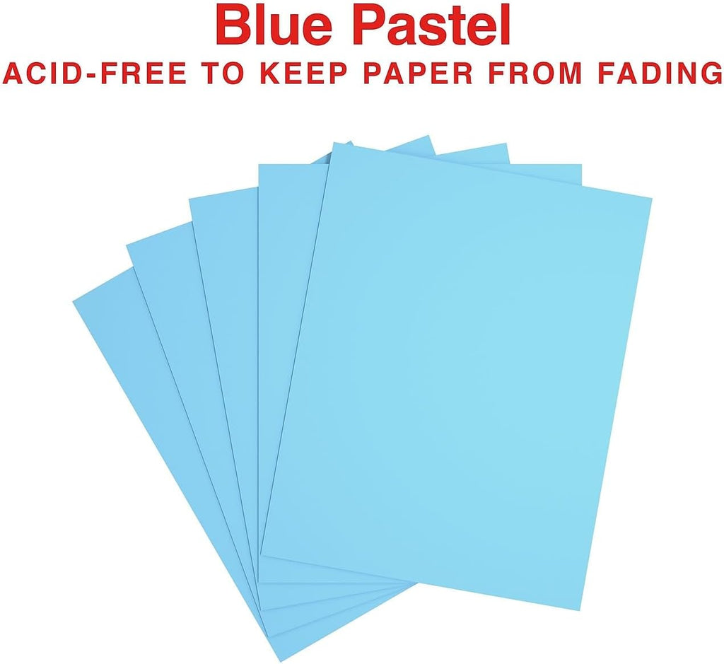 30% Recycled Copy Paper, 8.5x11 Inch, 20 lb., Blue, 500 Sheets