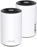 Deco XE75 Pro AXE5400 Tri-Band WiFi 6E Mesh System (2-Pack) | One 2.5 Gbps WAN/LAN Port, two 1 Gbps LAN Ports, Covers