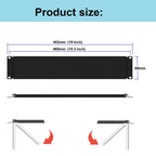 2U Hinged Solid Blank Panel for 19" Rack Mount (2UBP)